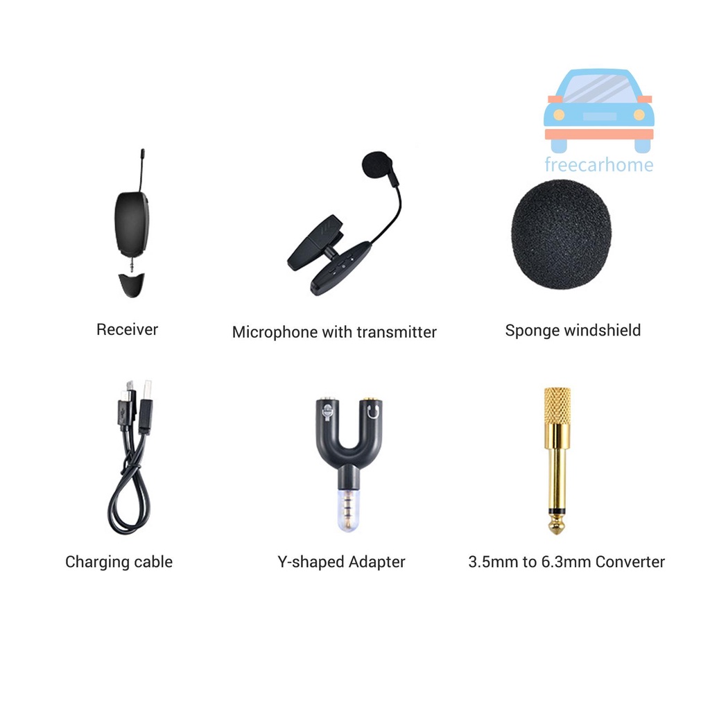 Micro Không Dây UHF Có Kẹp Dành Cho Kèn Saxophone Trumpets Clarinet