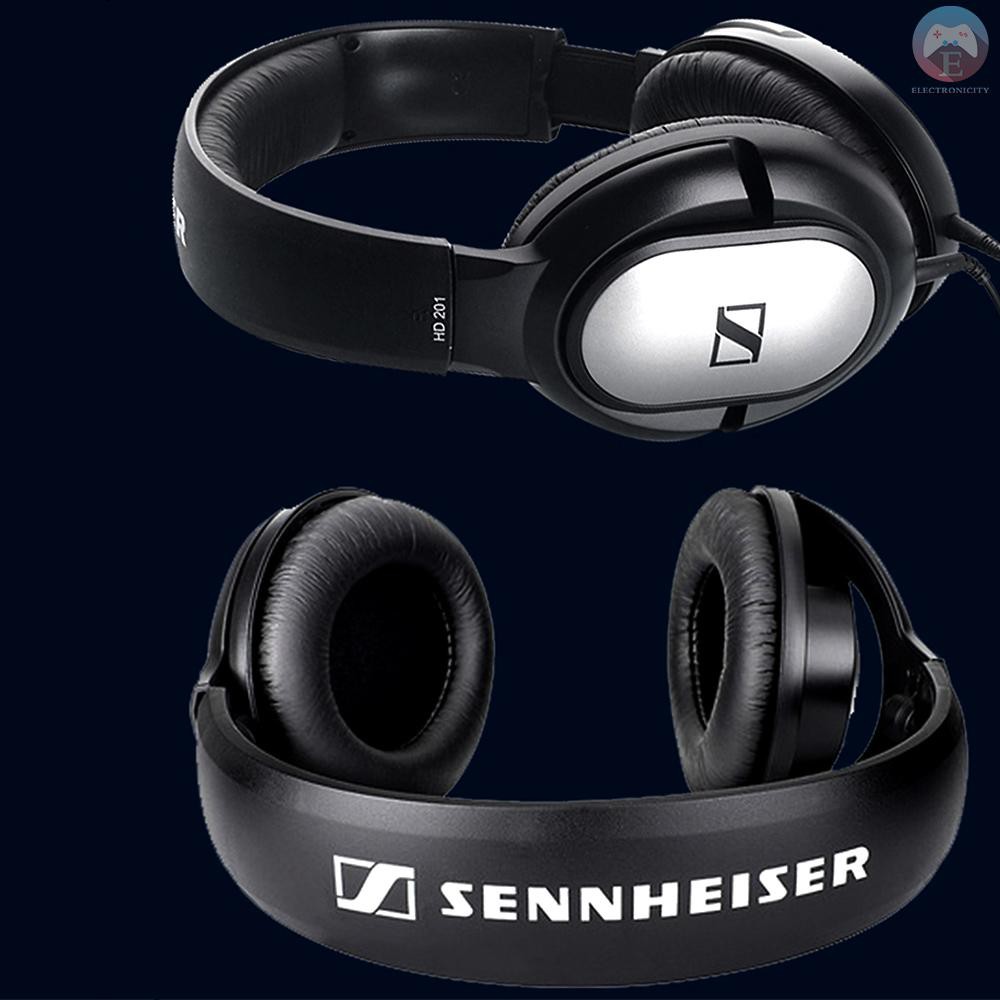 Ê Sennheiser HD201 Over Ear Headphone Gaming Wired Headset 3.5mm Computer Earphones HD Microphone