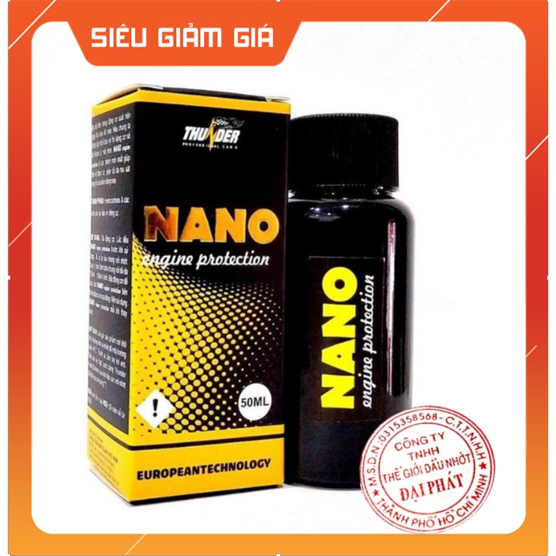 Phụ gia nhớt động cơ xe máy NANO Thunder Engine Protection 50ml