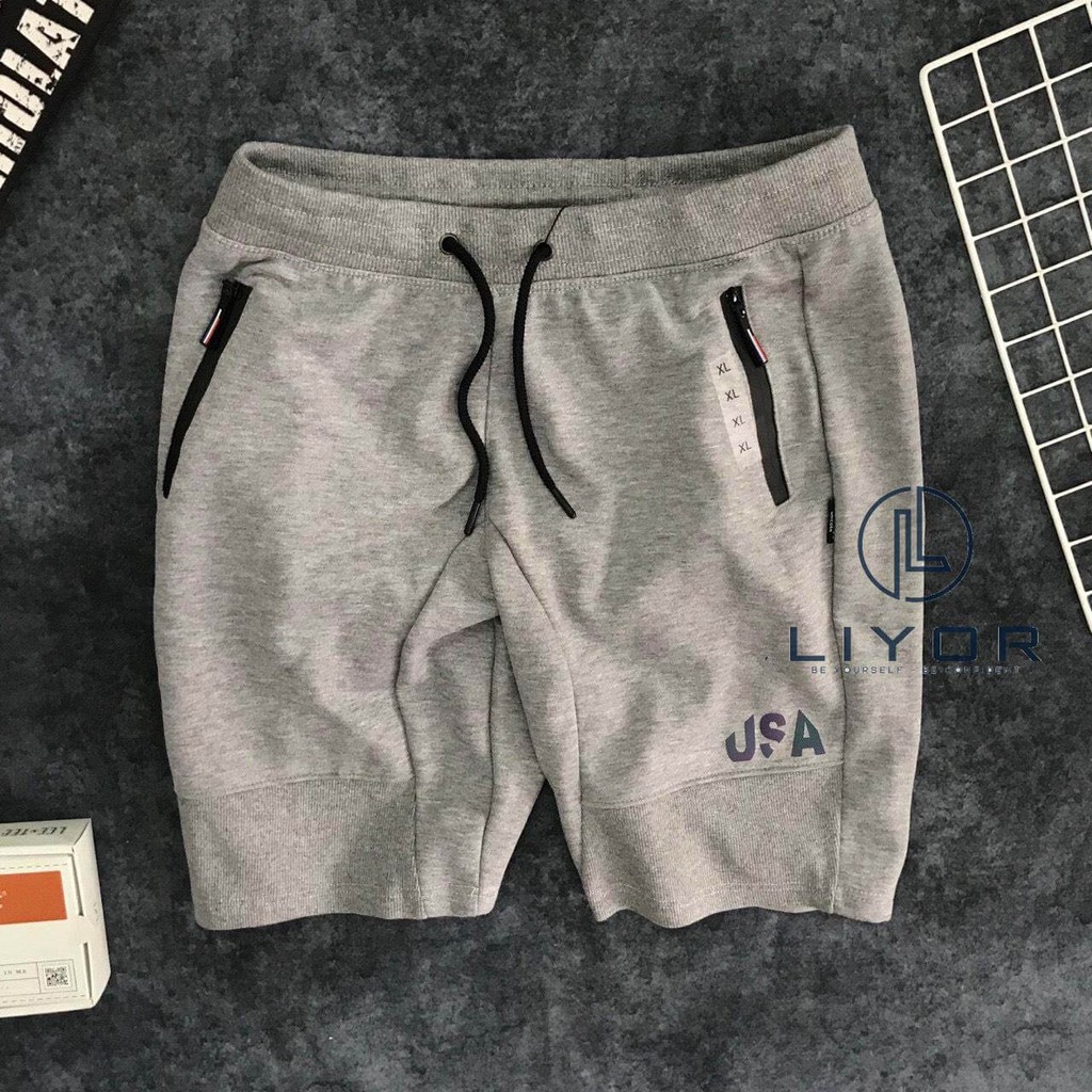 Quần thể thao nam (FREESHIP 50K) in chữ màu độc đáo cá tính thời trang - Liyor - QTT008