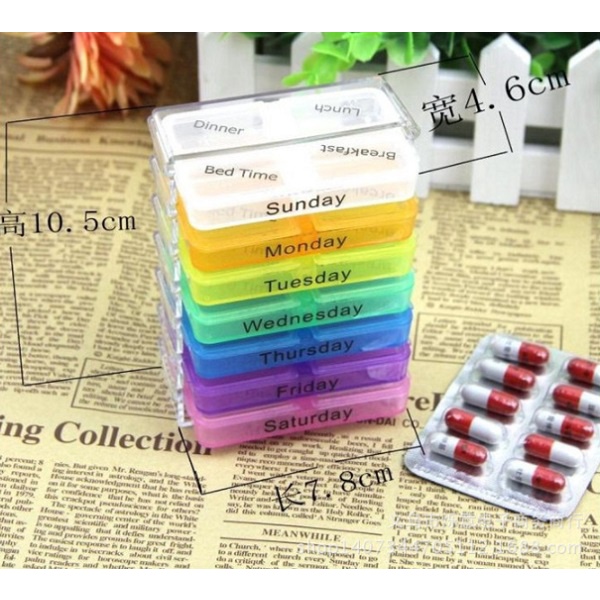 Hộp đựng thuốc viên 07 ngày, một ngày 04 liều version 1