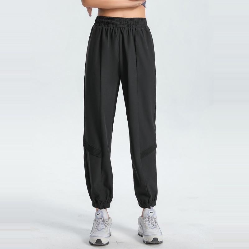 Lululemon    Quần Dài Thể Thao Dáng Rộng Co Giãn Phối Túi Màu Sắc Thời Trang Cho Nữ 8809