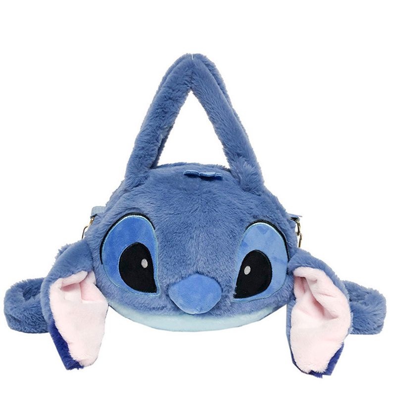 Disney Lilo &amp; Stitch Cartoon Stitch Plush Handbag Cute Messenger Bag Girl Gift