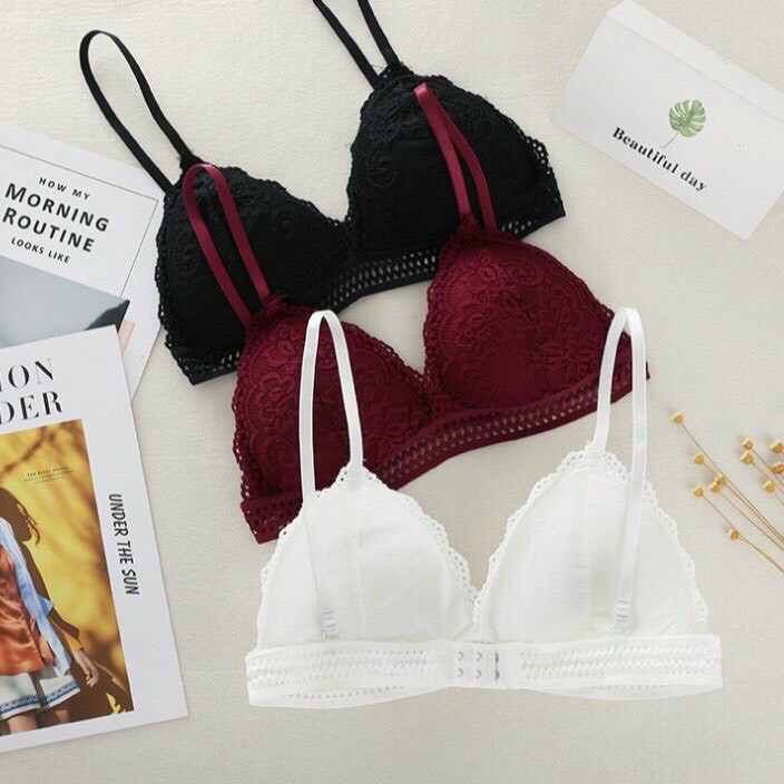 Bra ren nâng ngực sexy có mút đệm mỏng không gọng AOLOT05