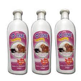 Sữa tắm One 7x làm hết ghẻ, xà mâu, ve, nấm da, ngứa, rụng lông dành cho thú cưng 550ml