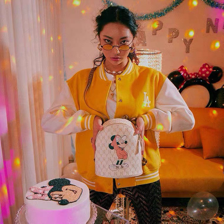 MLB balo túi xách nam và nữ Disney Mickey