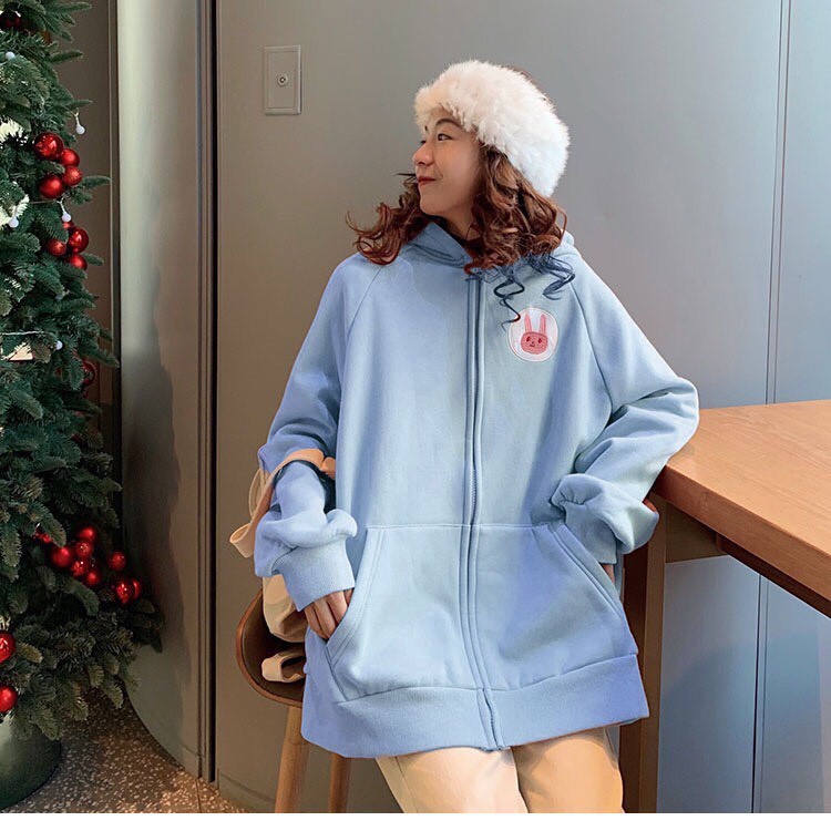 Áo khoác, áo hoodie unisex dây kéo nỉ ngoại logo pig cute năng động thời trang học đường