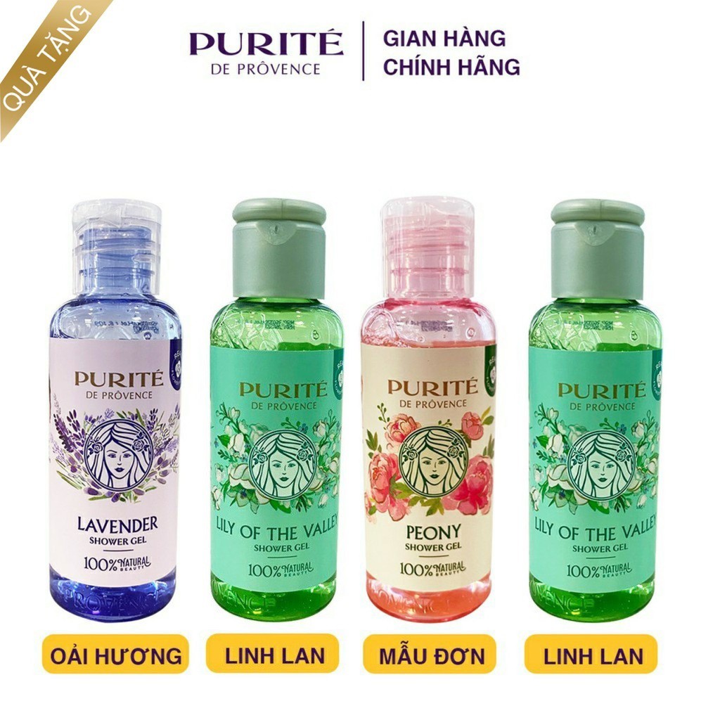 Combo 4 chai Sữa tắm Purite 60g/chai (mùi ngẫu nhiên) | BigBuy360 - bigbuy360.vn