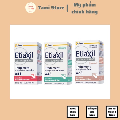 Lăn khử mùi Etiaxil 15ml Giảm Mồ Hôi, Hôi Nách hàng Pháp Chuẩn - Tami Store