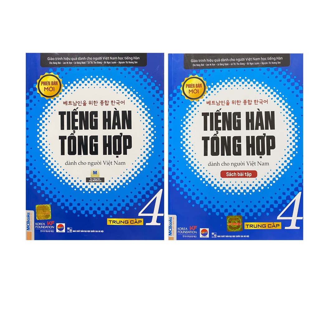 Sách - Combo tiếng Hàn tổng hợp dành cho người Việt Nam trung cấp 4