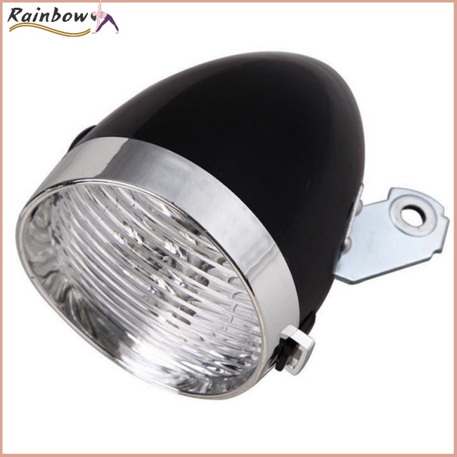 Đèn LED 3 Bóng Gắn Phía Trước Xe Đạp Dùng Ban Đêm Phong Cách Vintage