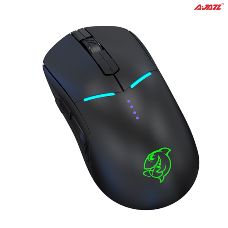 Chuột Không Dây Ajazz DMW150 RGB Black/White- Dual mode 2.4G/ Type-C Gaming Mouse