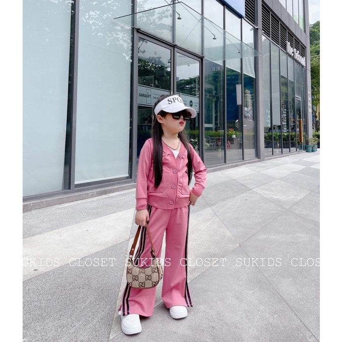 Set áo khoác quần xuông số 16 cho bé gái