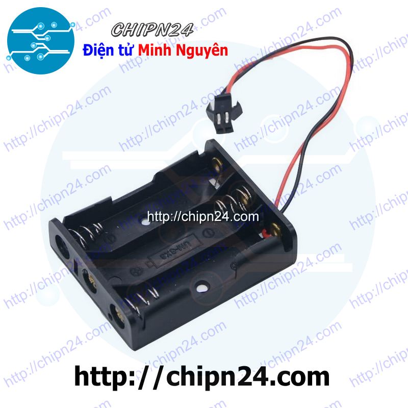 [1 CÁI] (C67) Hộp Đế pin 3 viên AAA