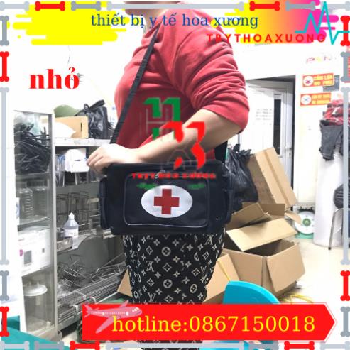 Túi Cứu Thương Cỡ Nhỏ 25x15x19cm - Túi Y Tế ( Màu Đen)