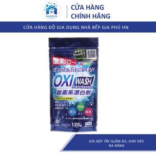 Gói Bột Tẩy Quần Áo, Giày Dép, Đa Năng... Siêu Mạnh Oxi Wash Nhật Bản 120g , Hàng Nội Địa Nhật