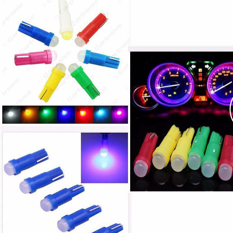 Đèn Led T5 độ đèn Taplo cho ô tô xe máy - bộ 5 cái