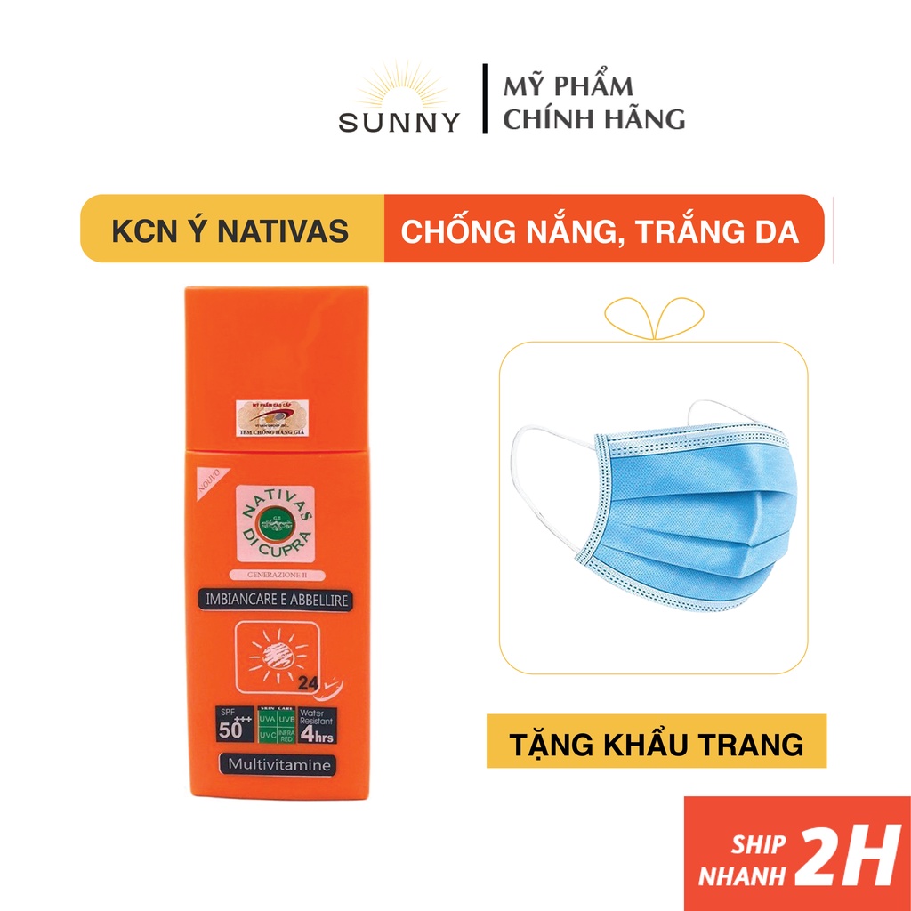 Kem chống nắng NATIVAS DICUPRA SPF50++