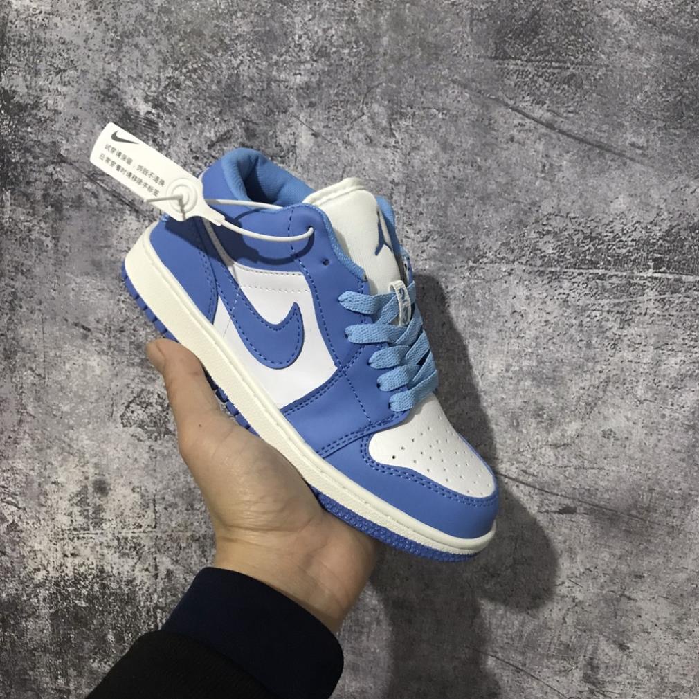 Giày thể thao JORDAN 1 cổ thấp các màu Đen xám xanh Hot trend nam nữ, Giày sneaker JD1 thấp cổ dùng đi học,chạy bộ