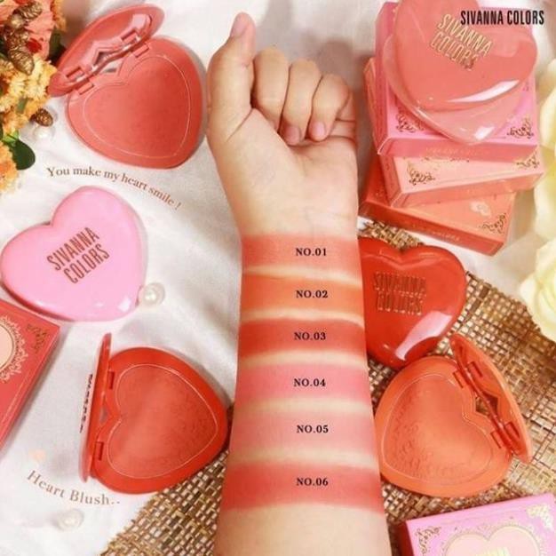Phấn Má Hồng Sivanna Tông Đỏ Đất So Chic HF6025 No.3 - Phấn Má Hồng Không Nhũ Sivanna Tông Đỏ Đất | BigBuy360 - bigbuy360.vn