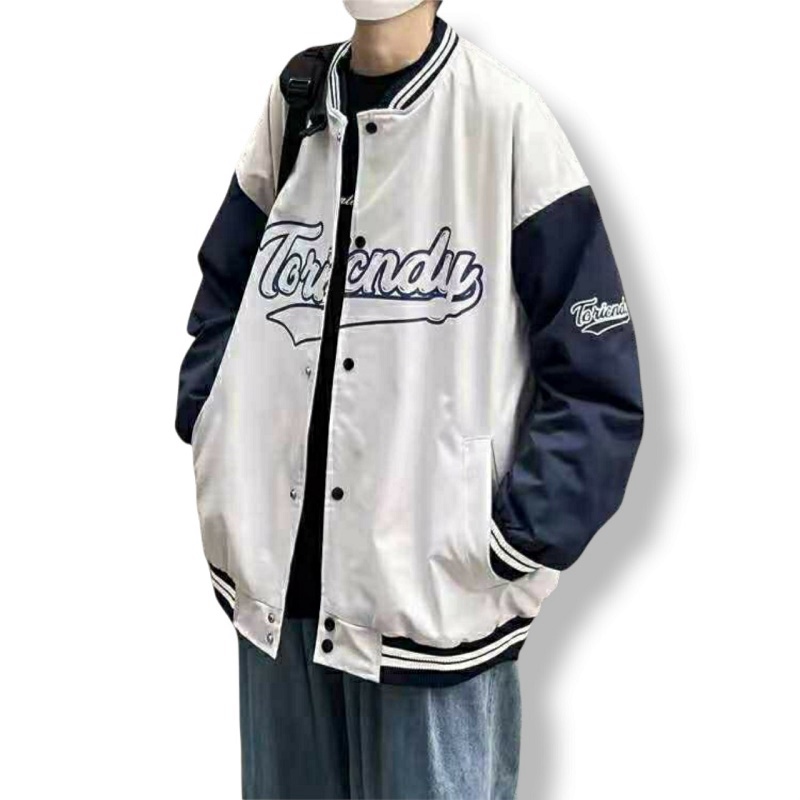 Áo Khoác Dù Bomber Unisex Phối Tay Cúc Bấm - ĐĂNG QUANG FASHION