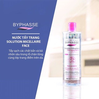 (Byphasse chính hãng) Nước tẩy trang 500ml Byphasse