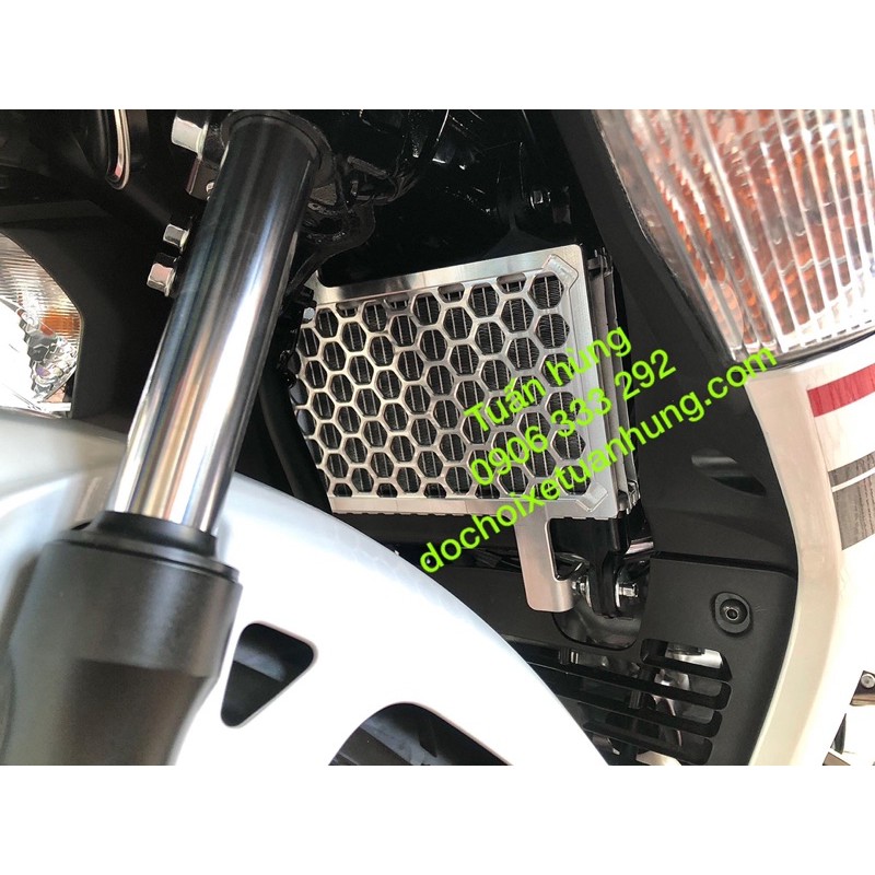 Che két nước Exciter 155 /ex155  kiểu indo nhôm CNC cao cấp - bảo vệ két nước ex155 - đồ chơi xe ex155