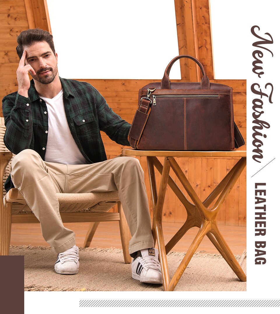 Túi xách da đựng Laptop thời trang cho nam | BigBuy360 - bigbuy360.vn