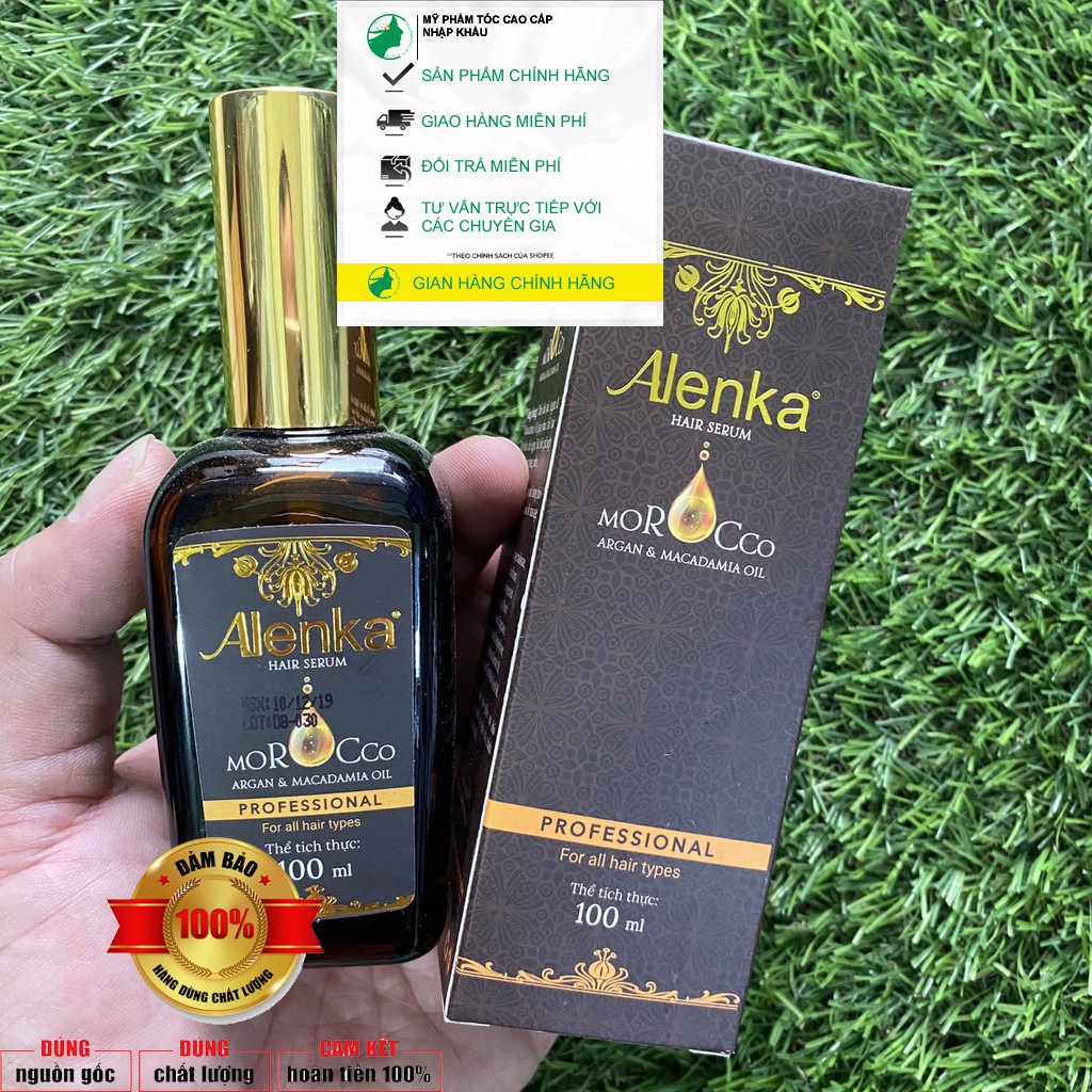 #Chính_hãng_alenka_Tinh dầu dưỡng tóc giữ nếp tóc uốn alenka hair serum 50ml