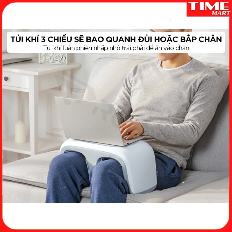 [CHÍNH HÃNG] Máy Massage chân đa năng 3IN1 XIAOM ISX383. Cơ chế mát xa máy có 6 nhóm túi khí quanh đầu gối [TIME_MART]