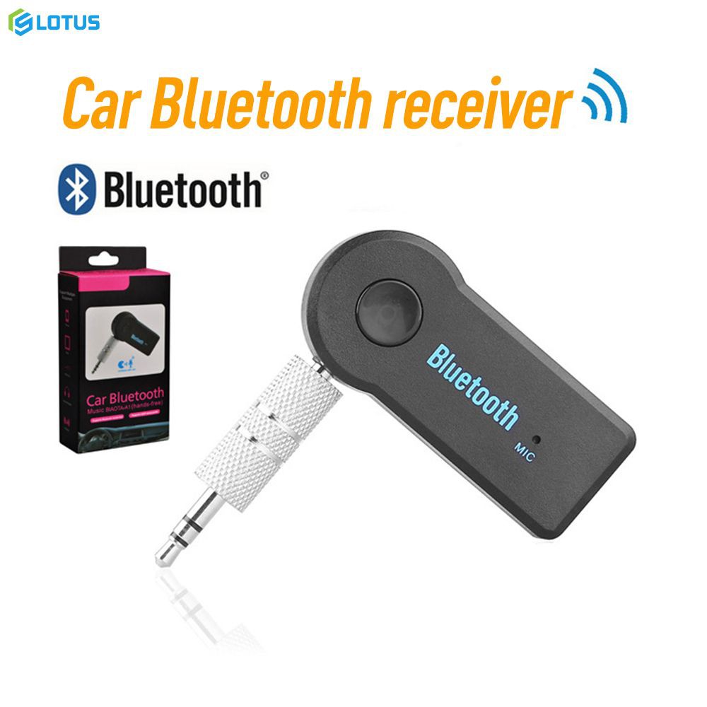 【ready】 Bluetooth 4.0 Audio Receiver Transmitter 3.5mm AUX Stereo Adapter for PC TV PSP Phone Ipad Video Player lotus1