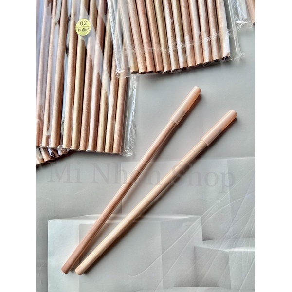 Chì gỗ gẩy sợi lông mày siêu nét chống nước, mồ hôi cũng ko bị lem loang lổ