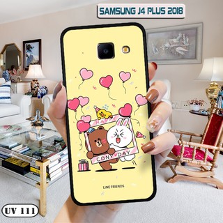 Ốp lưng điện thoại Samsung Galaxy J4 Plus 2018 - lưng nhám viền dẻo
