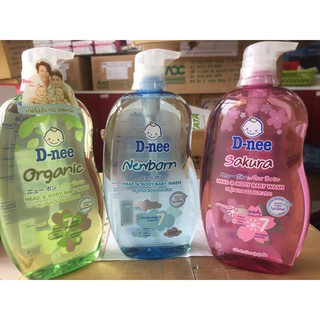 Sữa tắm gội toàn thân Dnee chai 800ml
