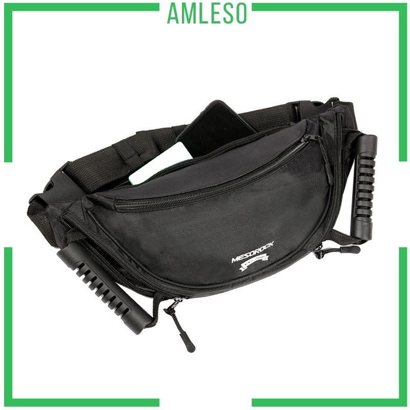 [AMLESO] Oxford Safety Belt Bag Adjustable Strap for Motorcycle Snowmobile Adults