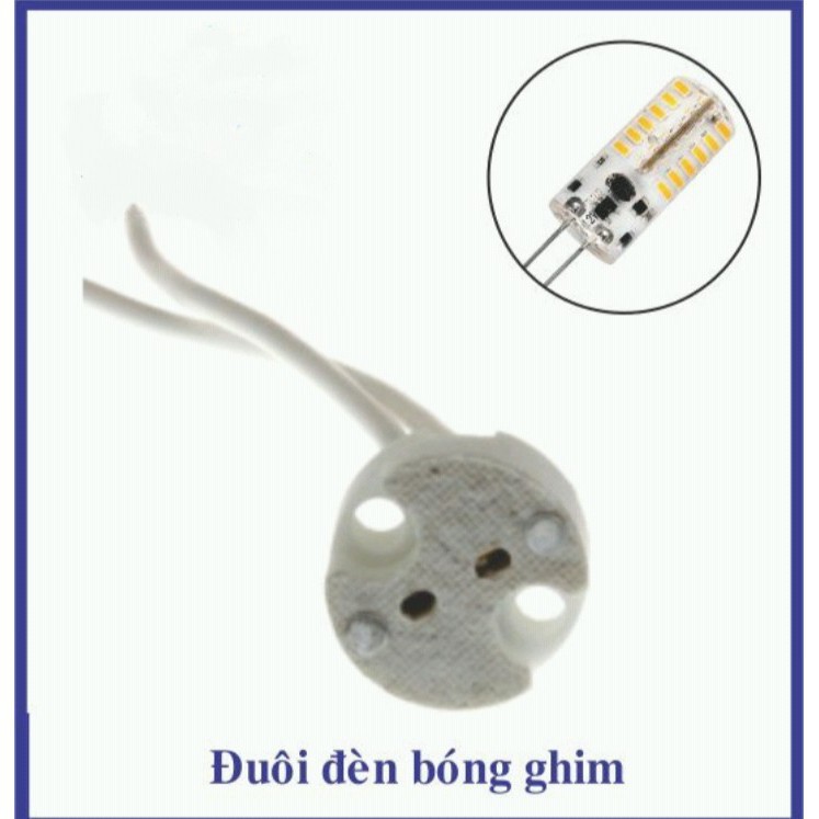 Đuôi đèn mắt ếch chân ghim G4, G5.3