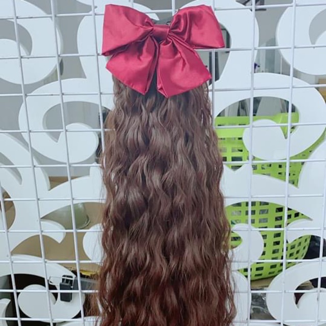 Tóc cột xù nơ❤️freeship 50k❤️ tóc cột xù nơ 40cm