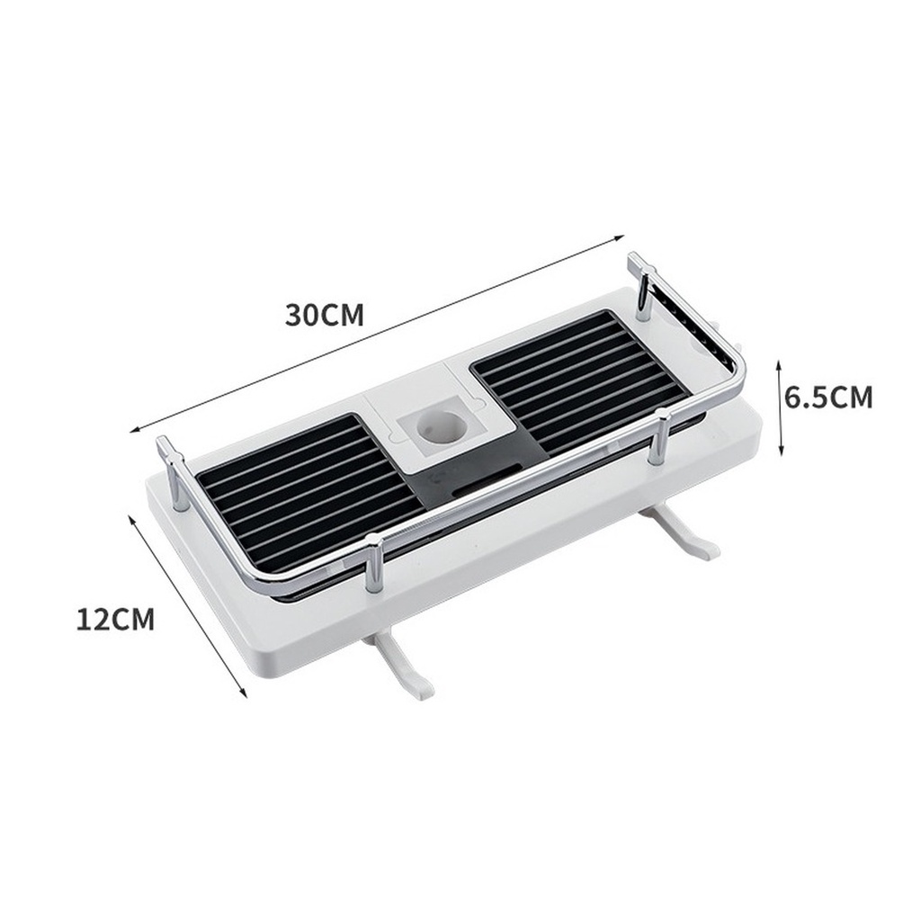 Giá Đỡ Đầu Vòi Hoa Sen / Dầu Gội Màu Đen Tiện Dụng