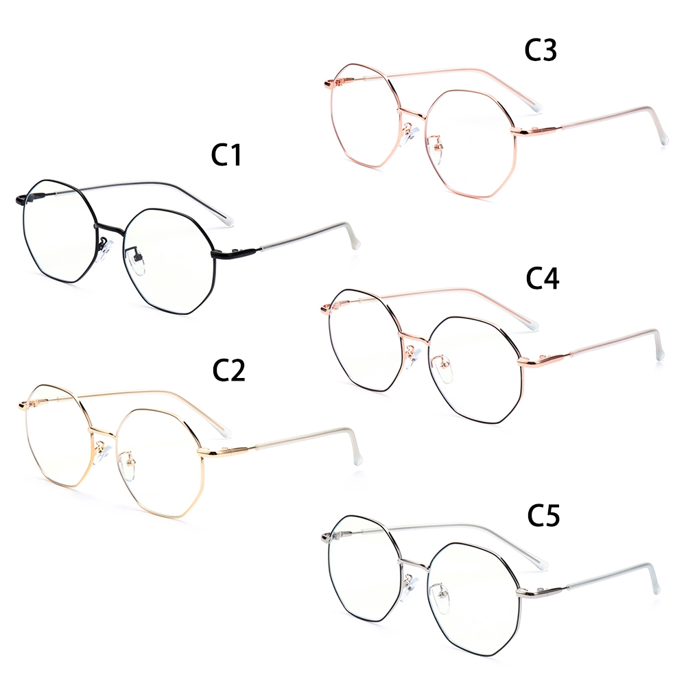 Mắt kính gọng kim loại phong cách retro dành cho nam nữ