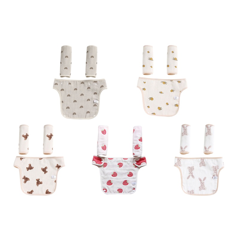 Yếm Ăn Cotton Mềm Mại Đa Chức Năng Có Đệm Ngồi Dành Cho Trẻ Sơ Sinh
