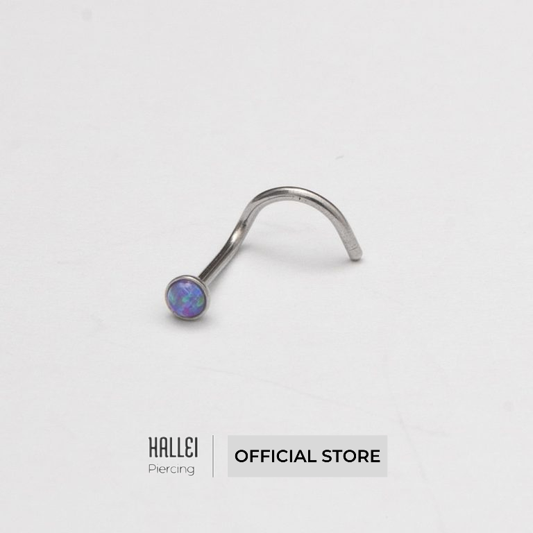 Khuyên Mũi Chữ L Blue Ombre Thép Y Tế Không Gỉ HD001 (HALLEI | Official Store)