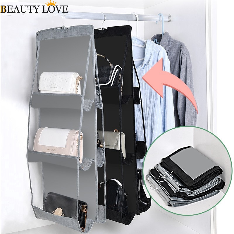 Túi Treo 6 Ngăn Đựng Túi Xách Trong Suốt Chống Bụi Tiện Dụng