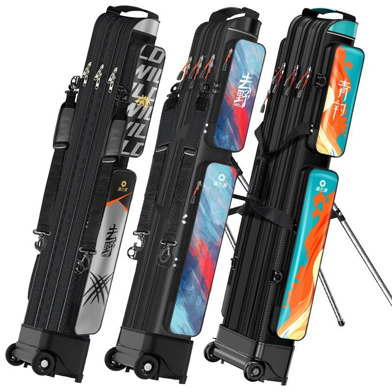 Bao đựng cần 3 ngăn YuZhiYuan, chất liệu da PU cao cấp