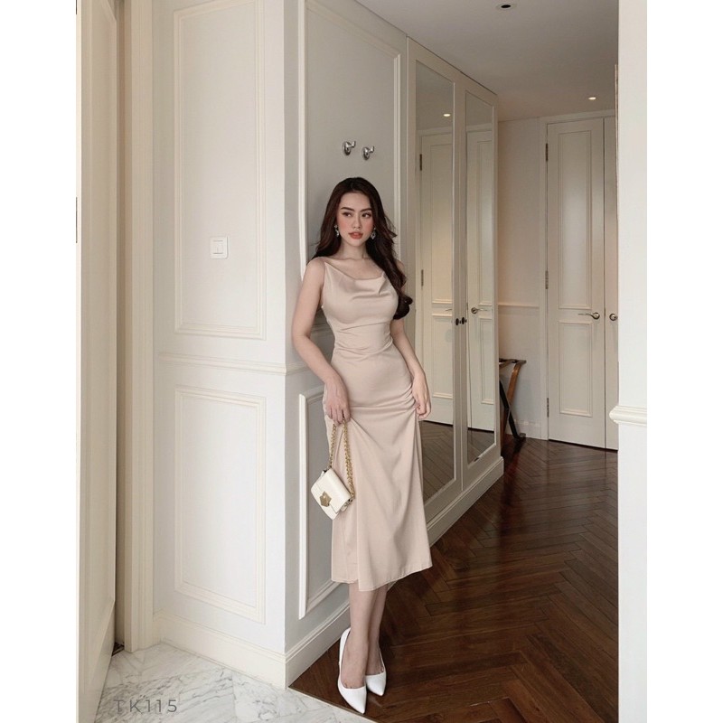 Đầm hai dây 🌺Đầm hai dây cổ đổ 🌺FREESHIP