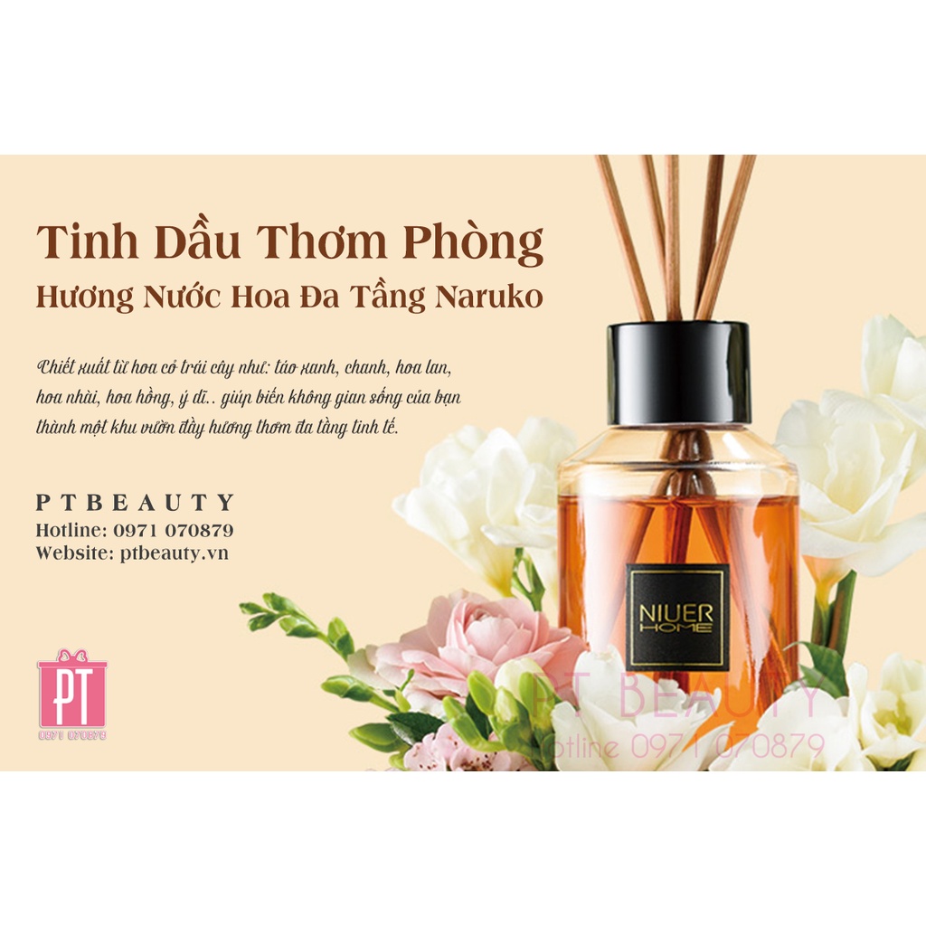 Chai Xông Tinh Dầu Cao Cấp Có Kèm Cây 50ml