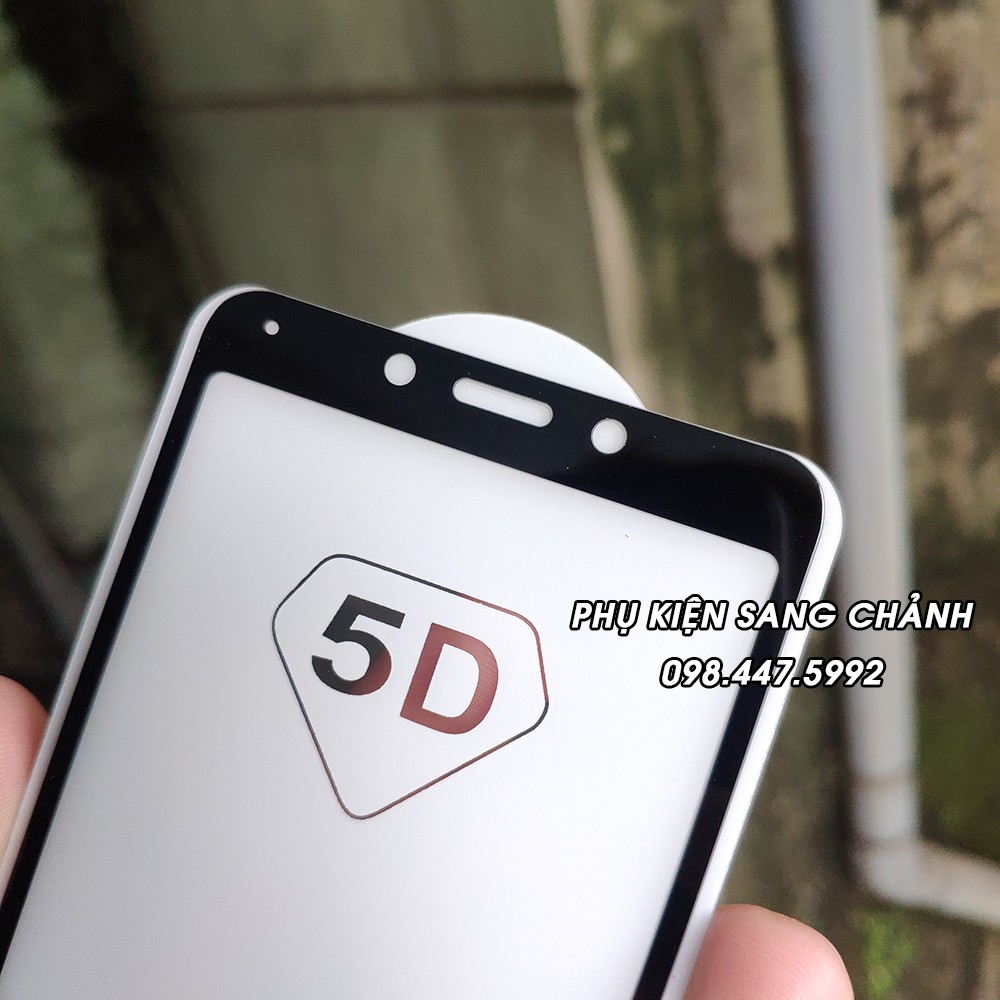 Kính Cường Lực 5D Xaomi Redmi 6/ 6A. Keo Full Toàn Màn Hình - Không Hạt Li Ty - Kính Hít Từ Tính - Bảo Vệ Màn Hình