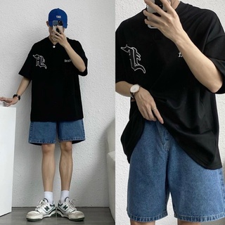 Quần short jean nam nữ lưng chun form rộng dáng ngố ,short jean xanh trơn form ngố