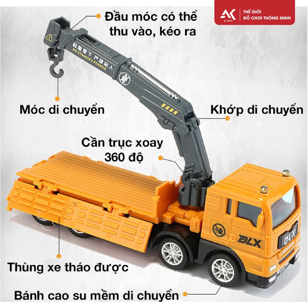 [HOT] Xe Đồ Chơi Mô Hình Công Trình Xây Dựng Cho Bé, Chất Liệu Nhựa An Toàn, Sắc Sảo Bền Và Đẹp