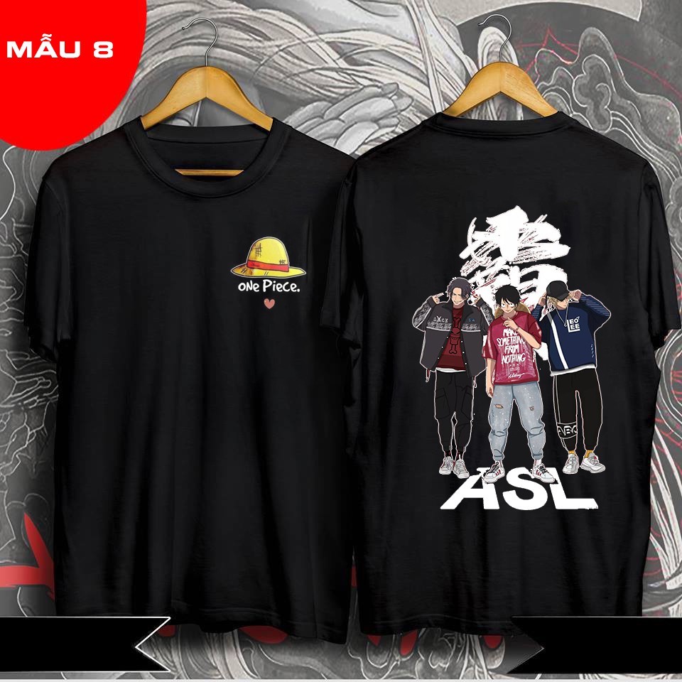 Áo One Piece Luffy Ace - BST Áo phông in hình ANime One Piece Naruto Kimetsu đẹp giá rẻ