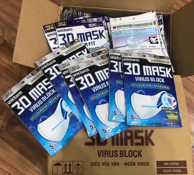[ Mã SPE72119 hoàn 10k xu ] Khẩu trang 3D Mask kháng Khuẩn, ngăn ngừa virut | BigBuy360 - bigbuy360.vn